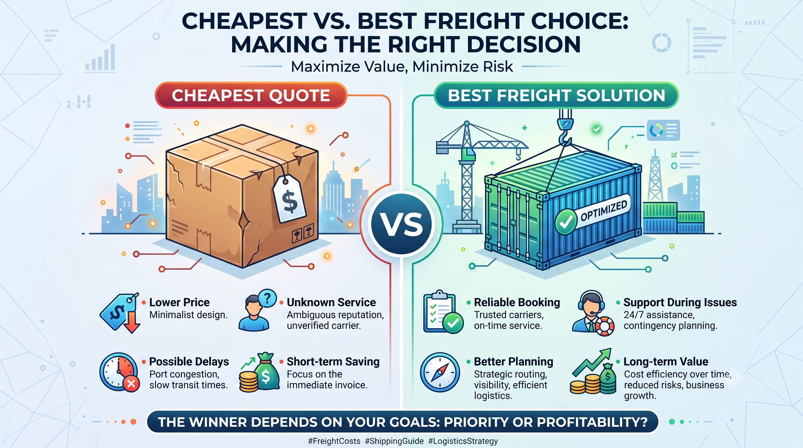Cheapest vs Best Freight Choice