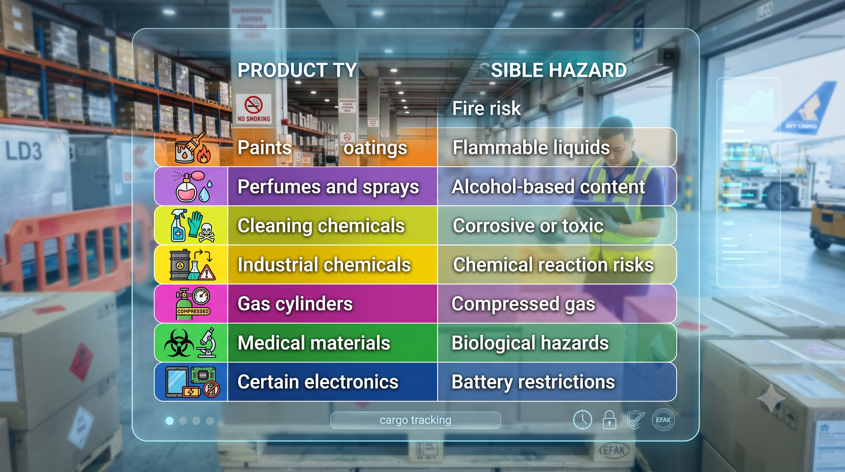 Types of Dangerous Goods in Shipping