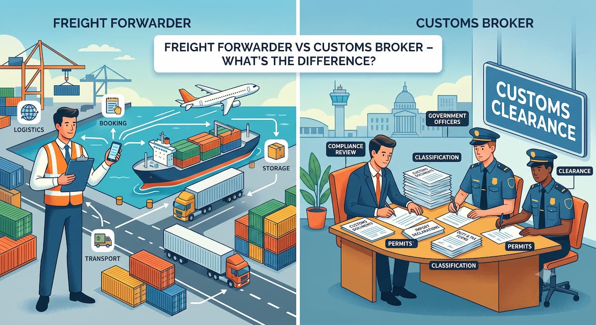 Best freight shipping companies in the US transporting palletized freight on an interstate highway with modern logistics trucks