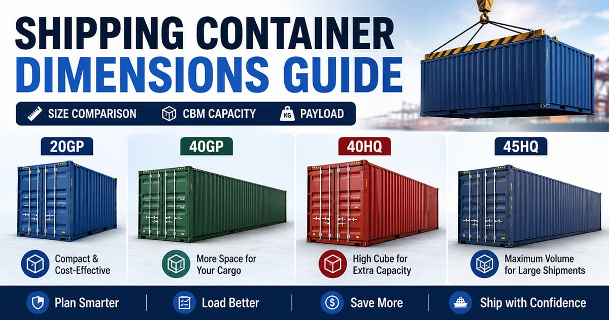 Shpping Container Dimensions